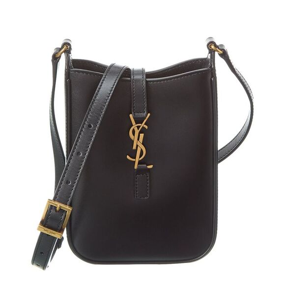 Saint Laurent Le 5 À 7 Vertical Leather Crossbody - Picture 1 of 5